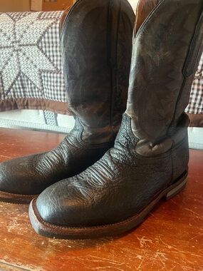 Lucchese Men's Rudy Barn Boot- water, oil, slip resistant 15D